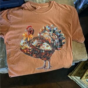 Comfort Colors Orange Turkey Graphic Tee
